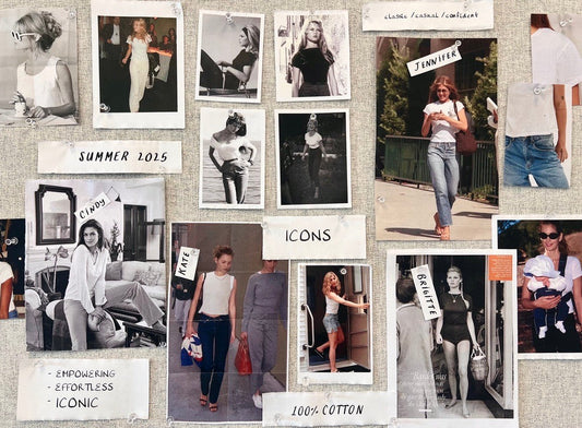 iconic women in classic t-shirts