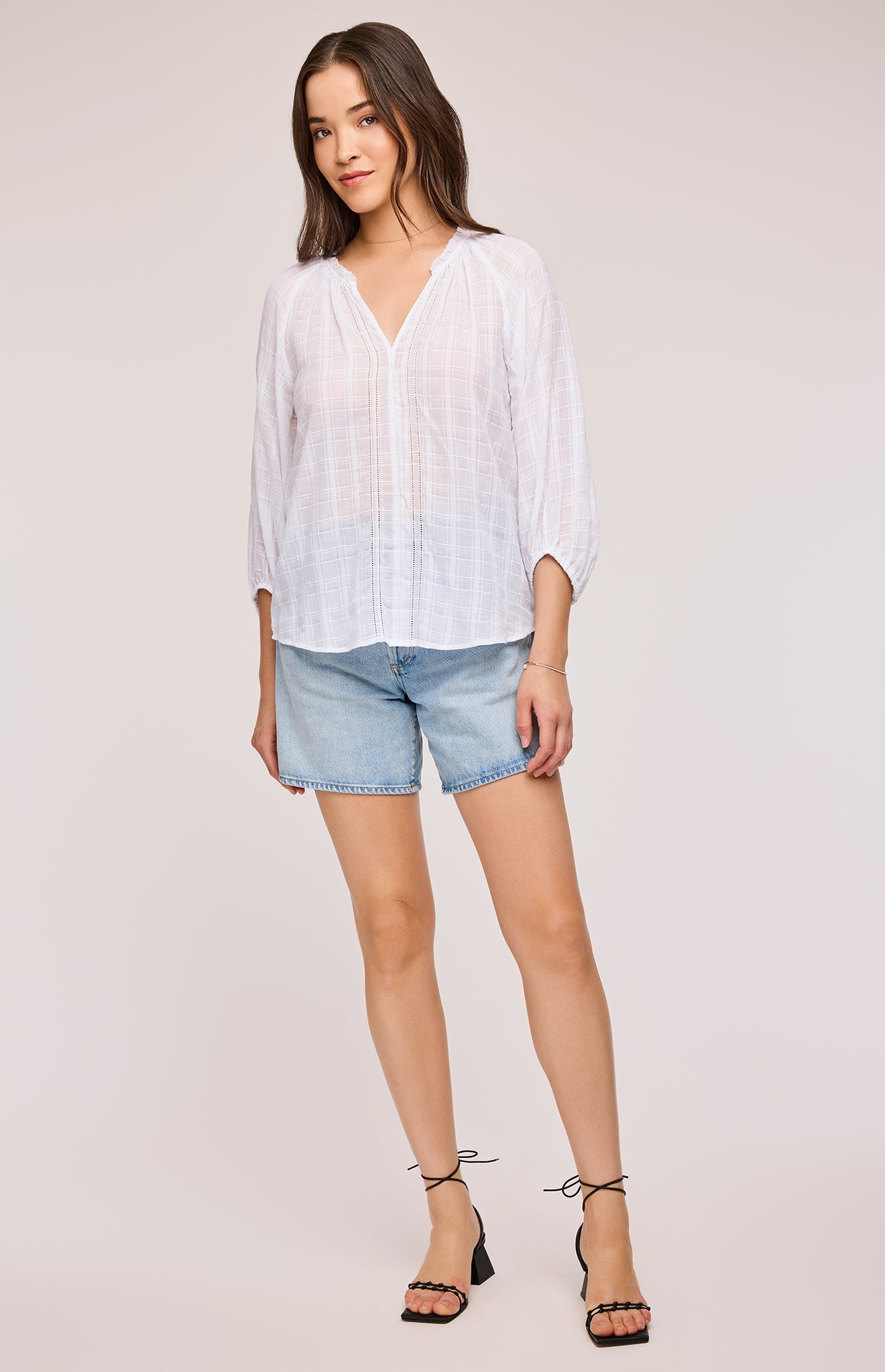Atlas Textured Cotton Blouse