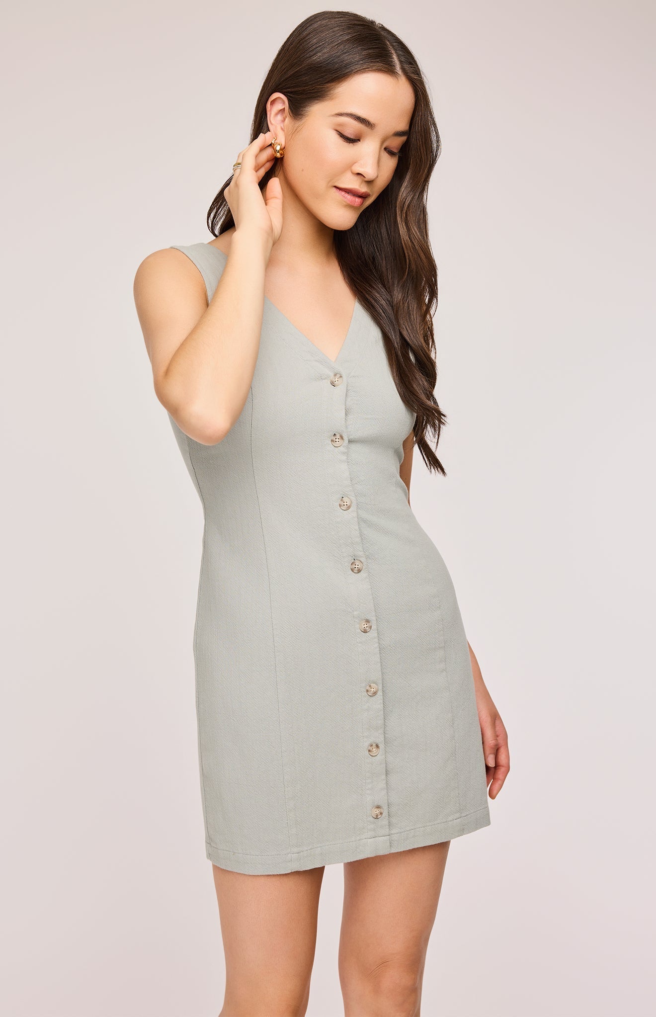 Sammy Mini Dress|color:Aloe