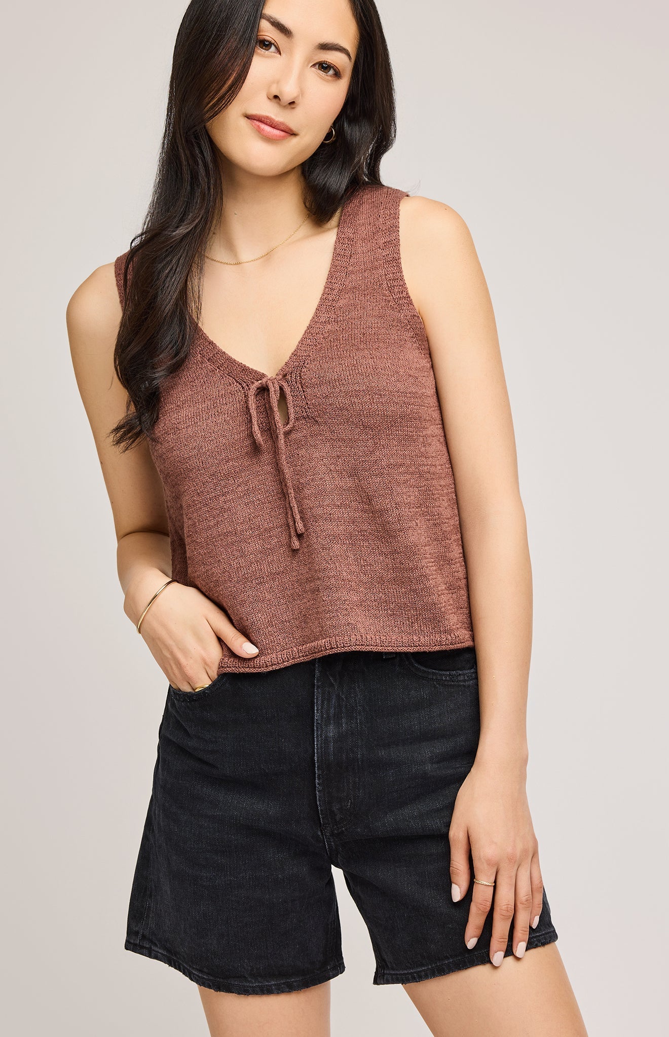 Rebel Knit Tank|color:Chicory