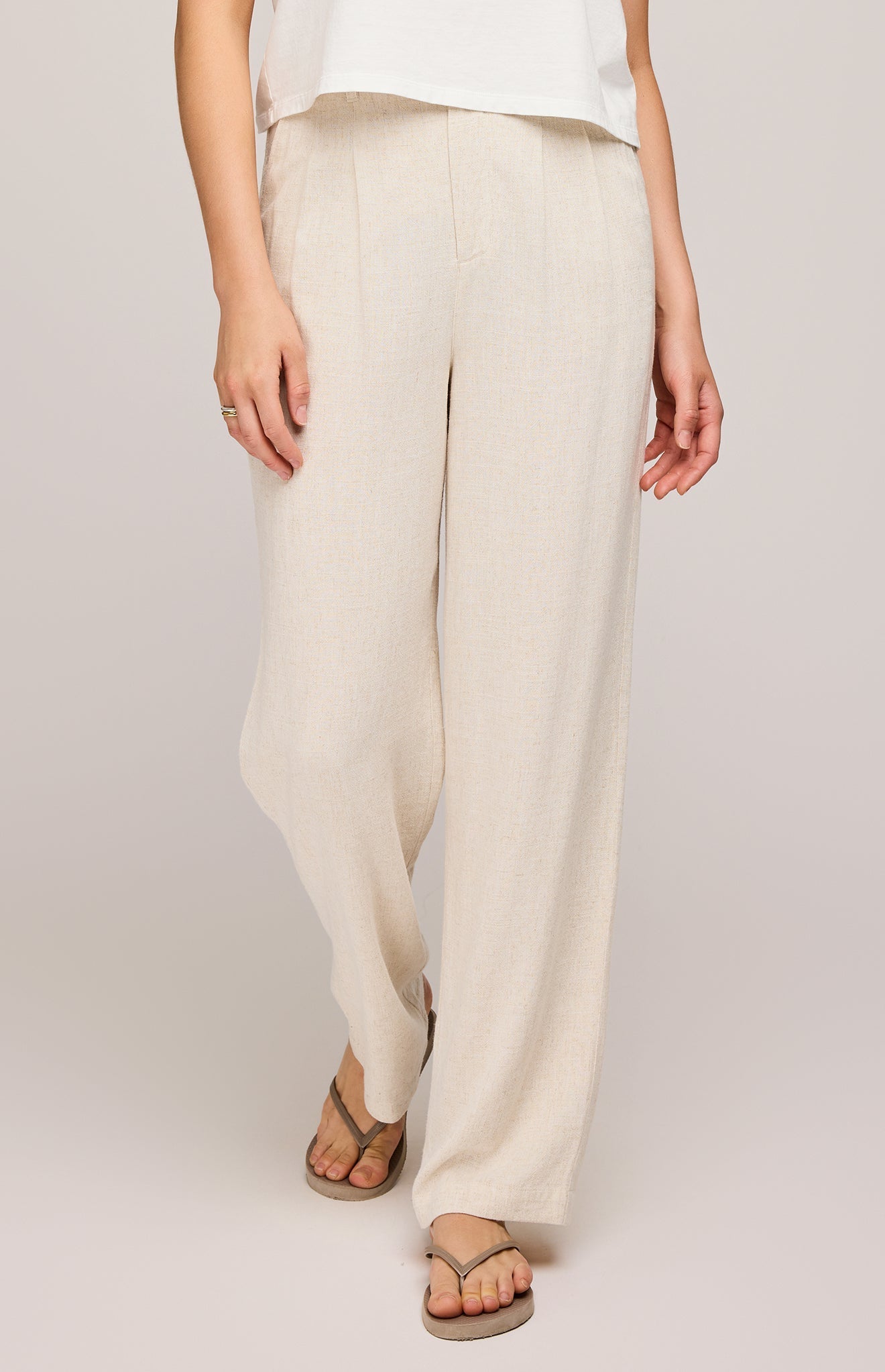 Elliot Linen Pant|color:Linen