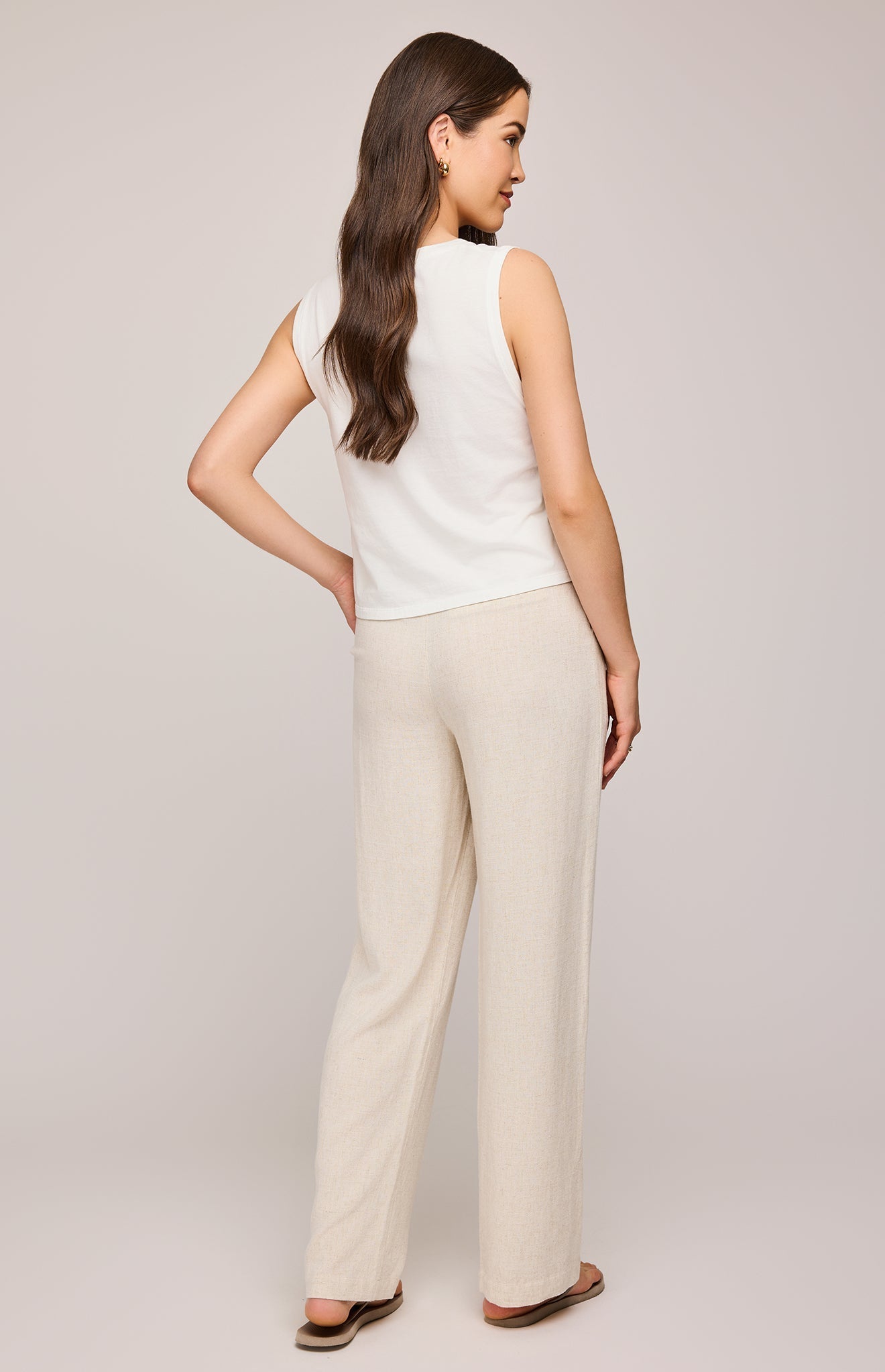 Elliot Linen Pant|color:Linen
