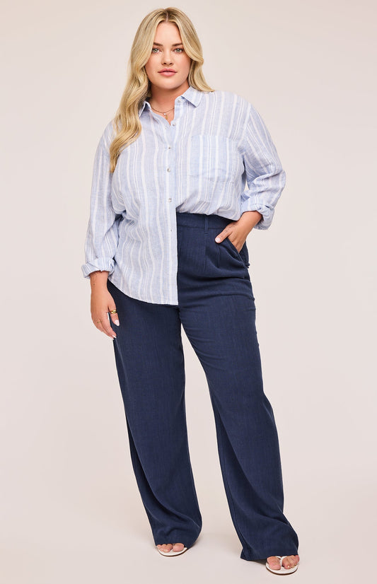 Elliot Linen Pant|color:Navy
