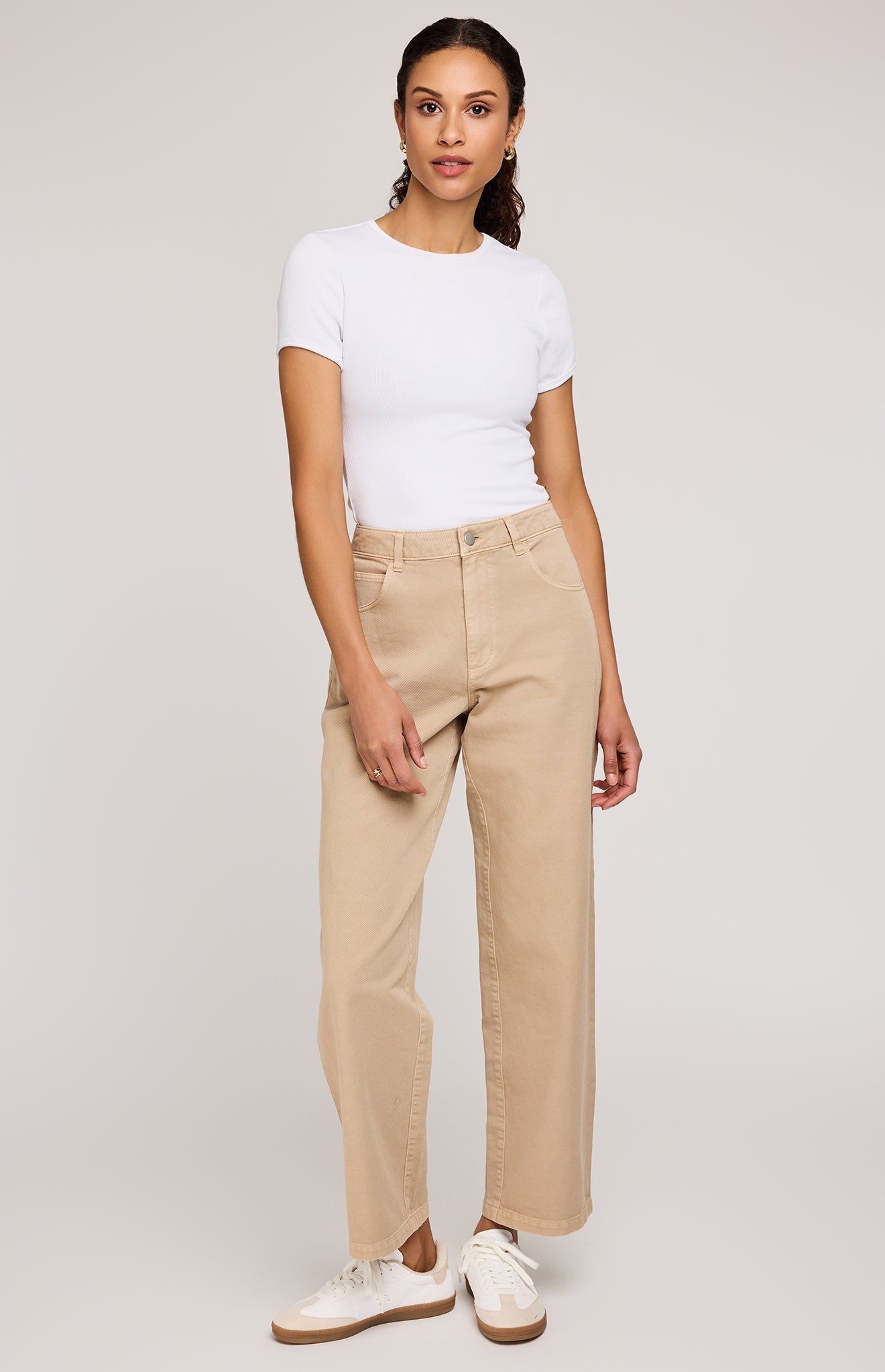 Shania Ribbed T-Shirt|color:White