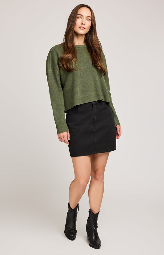 Echo Pullover Sweater|color:Heather Ivy