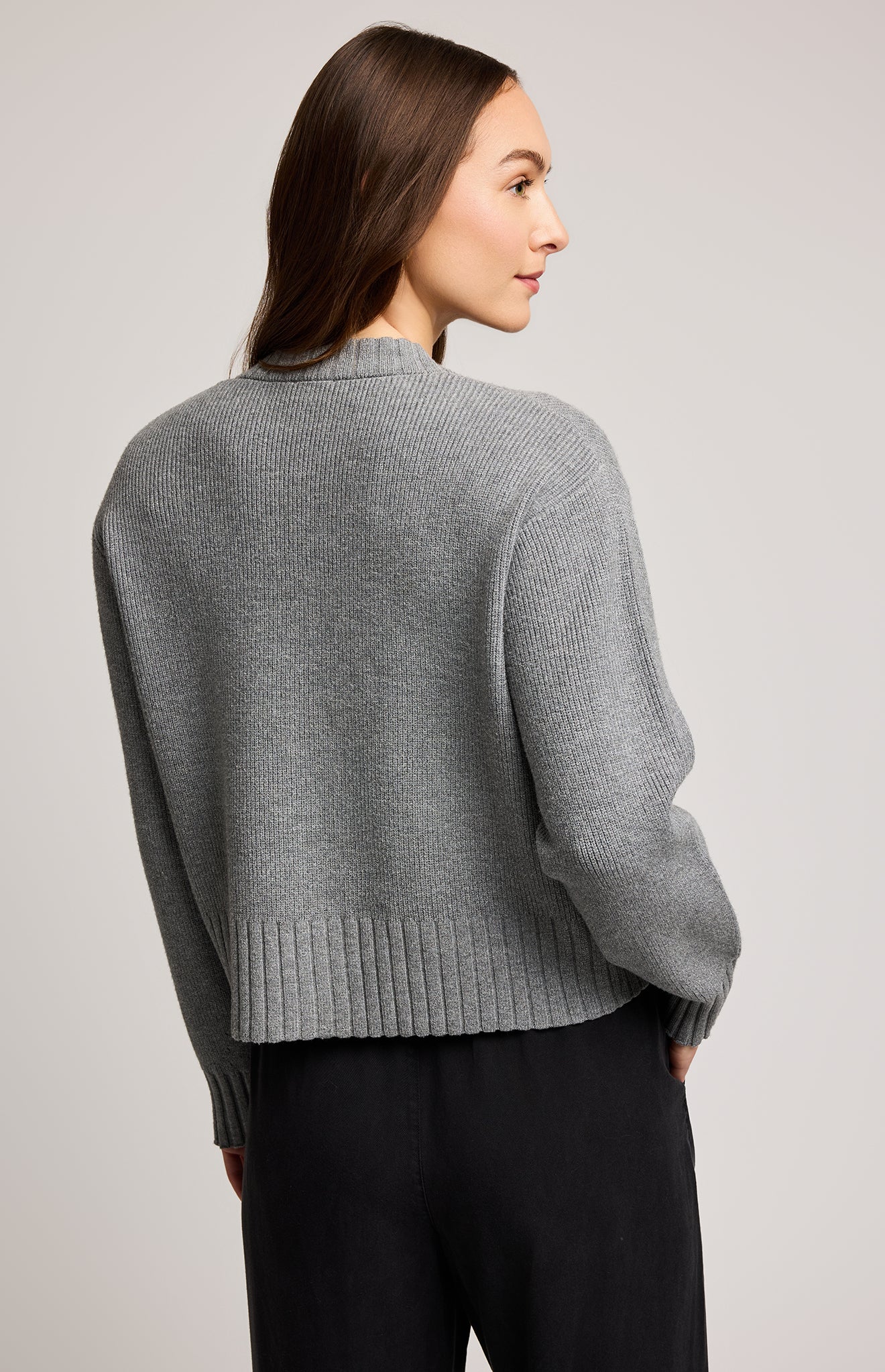 Mabel Cardigan|color:Heather Grey