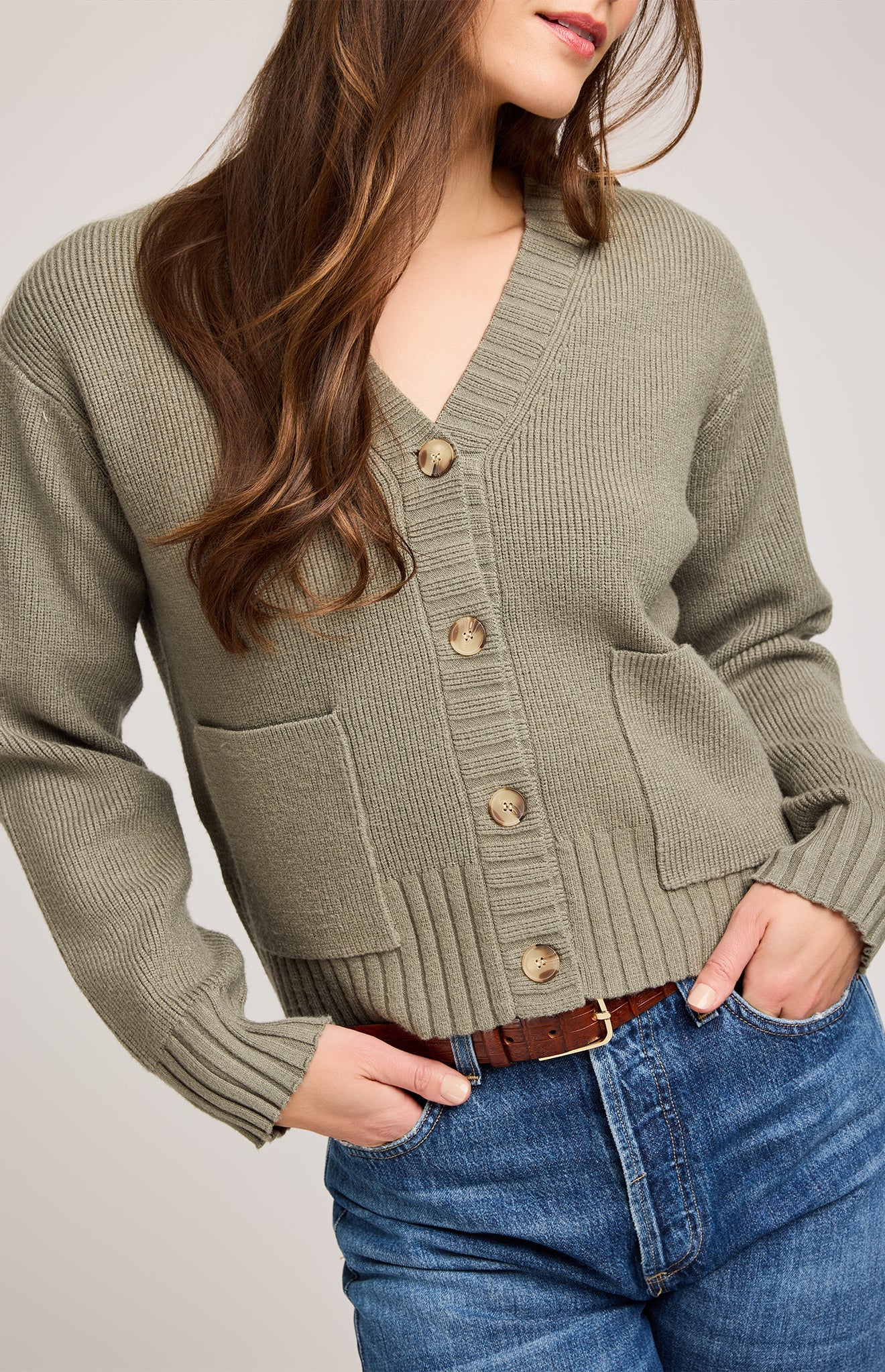 Mabel Cardigan|color:Ivy