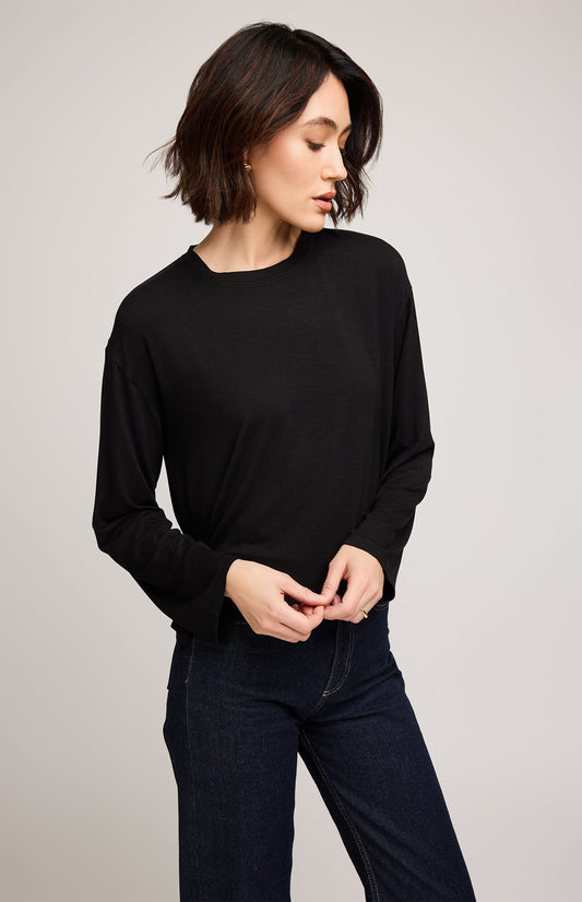 Indy Long Sleeve Top|color:Black