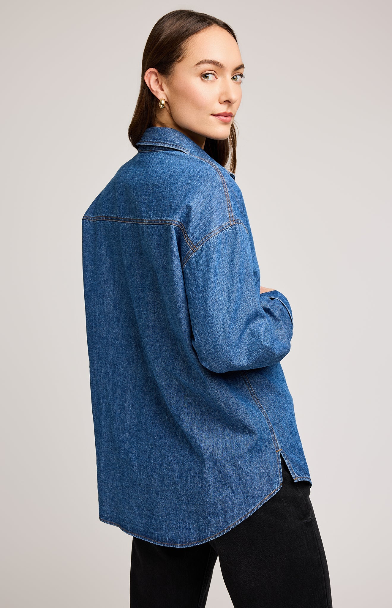 Whitney Denim Button Down Shirt