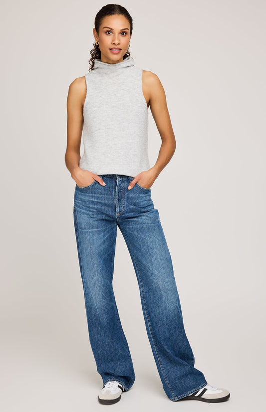 Orla Knit Sleeveless Top|color:Heather Ash