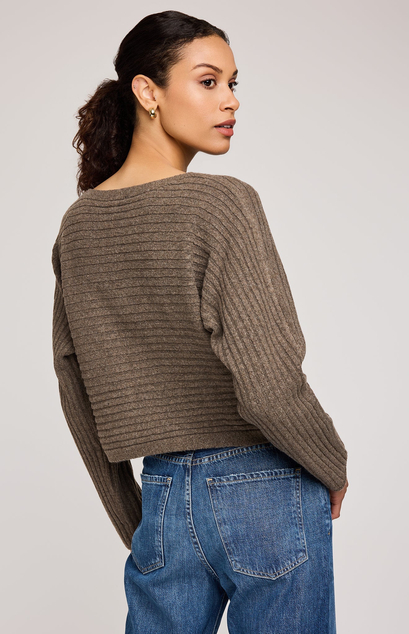 Niko Pullover Sweater|color:Heather Umber