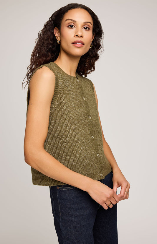 Winnie Knit Vest|color:Vine