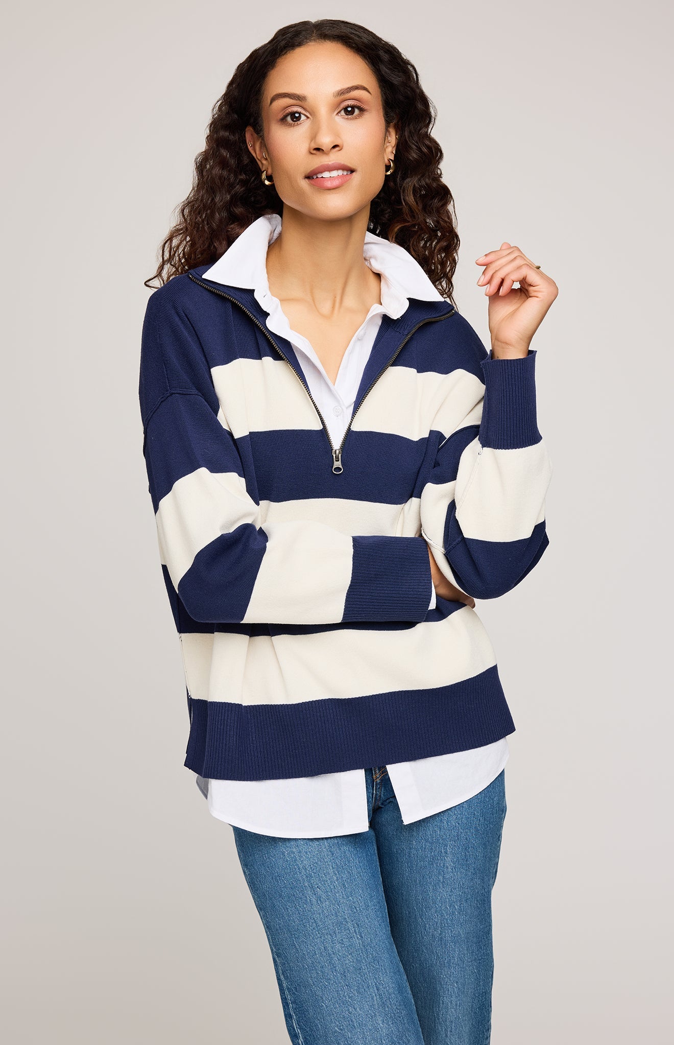 Idris Striped Sweater