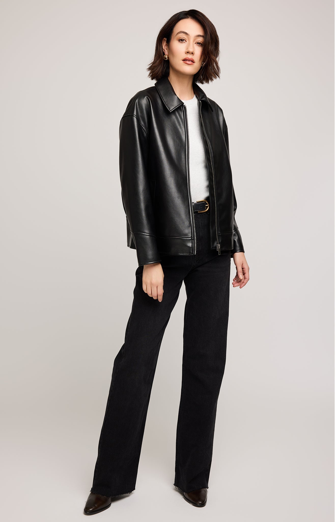 Audrey Vegan Leather Jacket