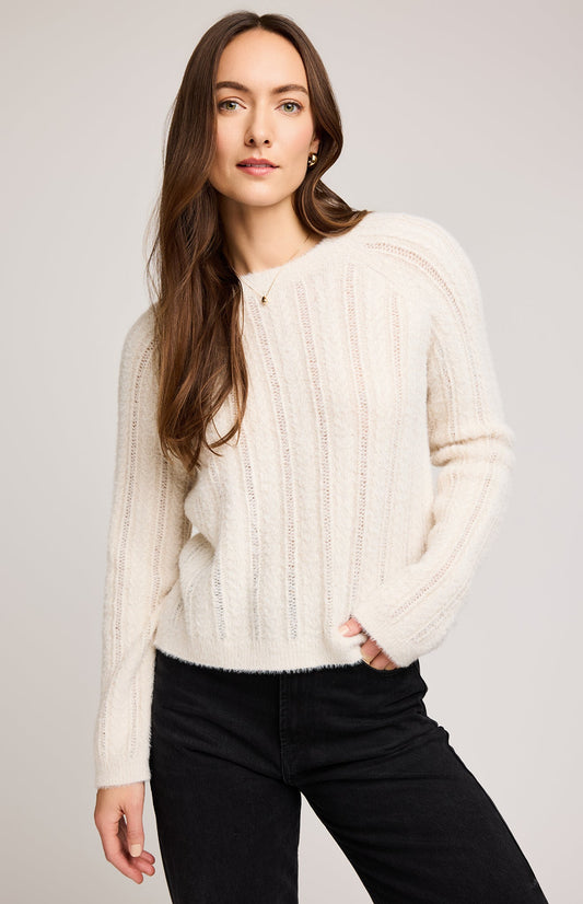 Cornelia Crewneck Sweater|color:Cream