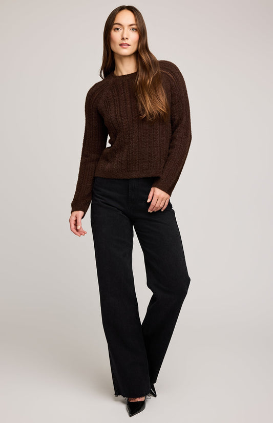 Cornelia Crewneck Sweater|color:Espresso