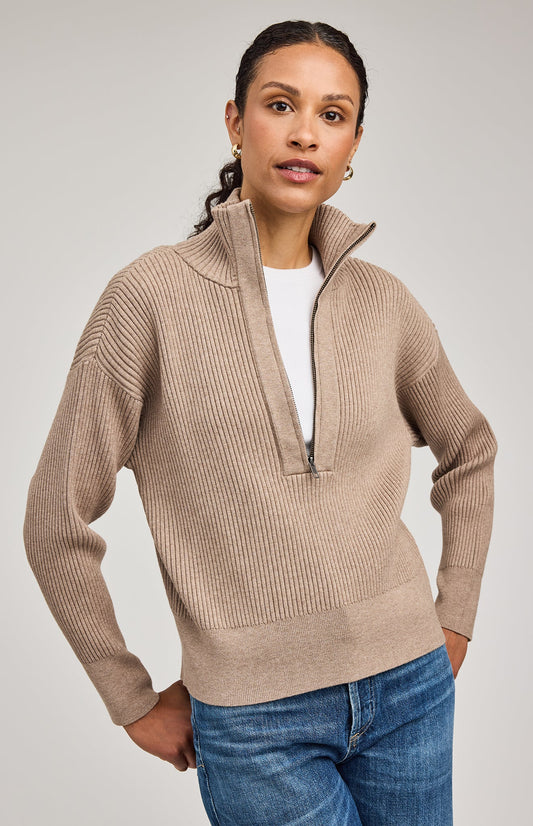 Hope Pullover|color:Heather Fawn