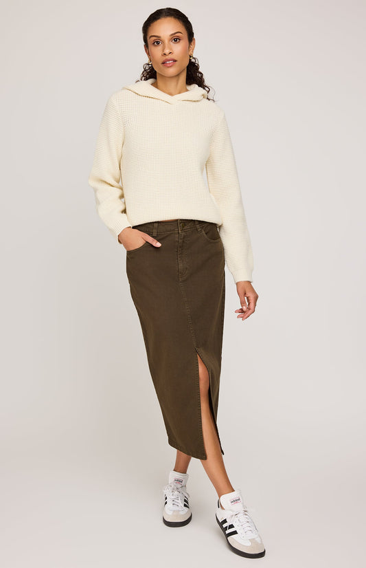 Georgia Midi Skirt|color:Hemlock