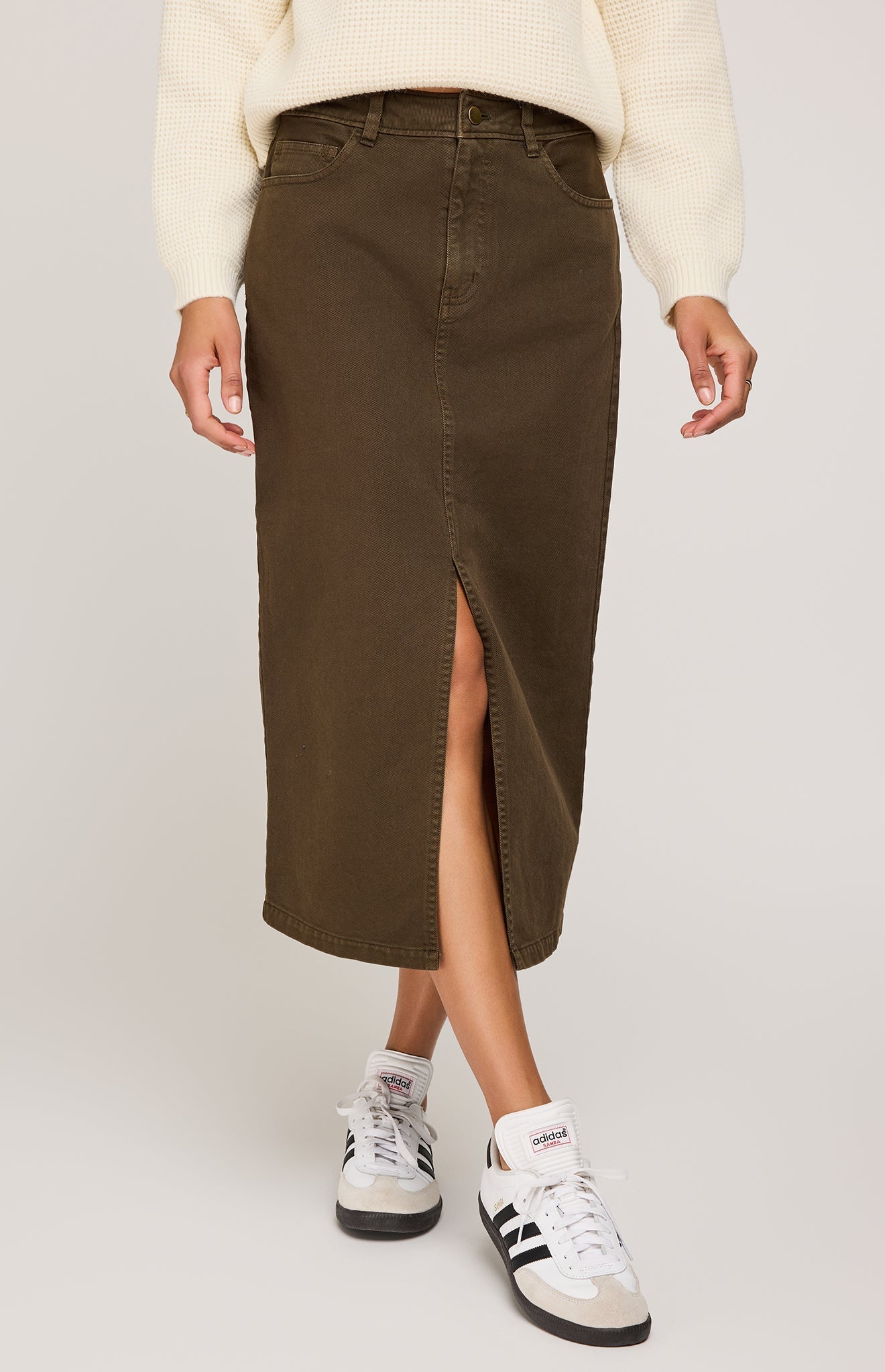Georgia Midi Skirt – Gentle Fawn
