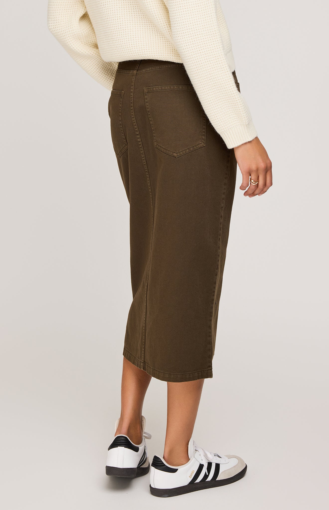 Georgia Midi Skirt|color:Hemlock