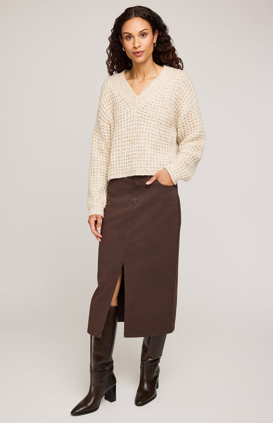 Georgia Midi Skirt|color:Java