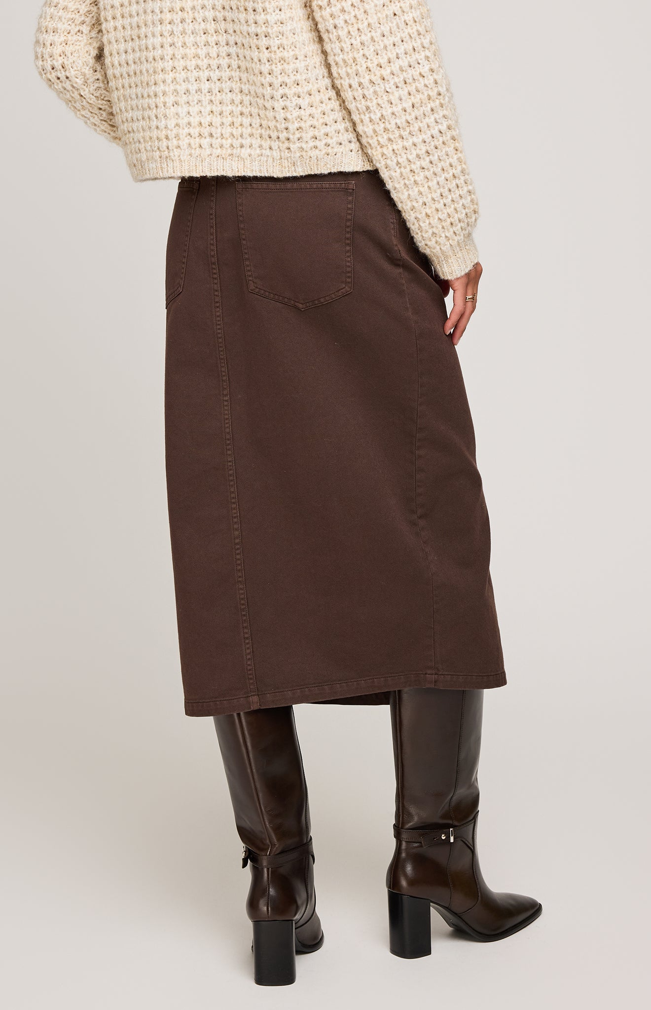 Georgia Midi Skirt|color:Java
