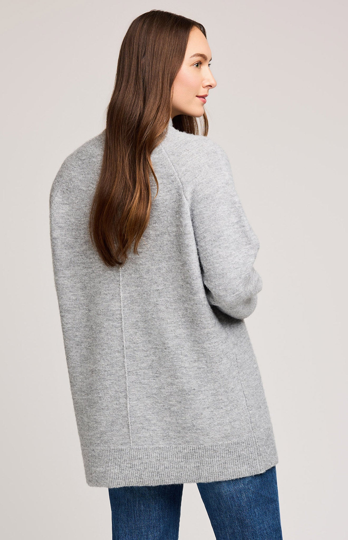 Lena Tunic Sweater|Color:Heather Grey