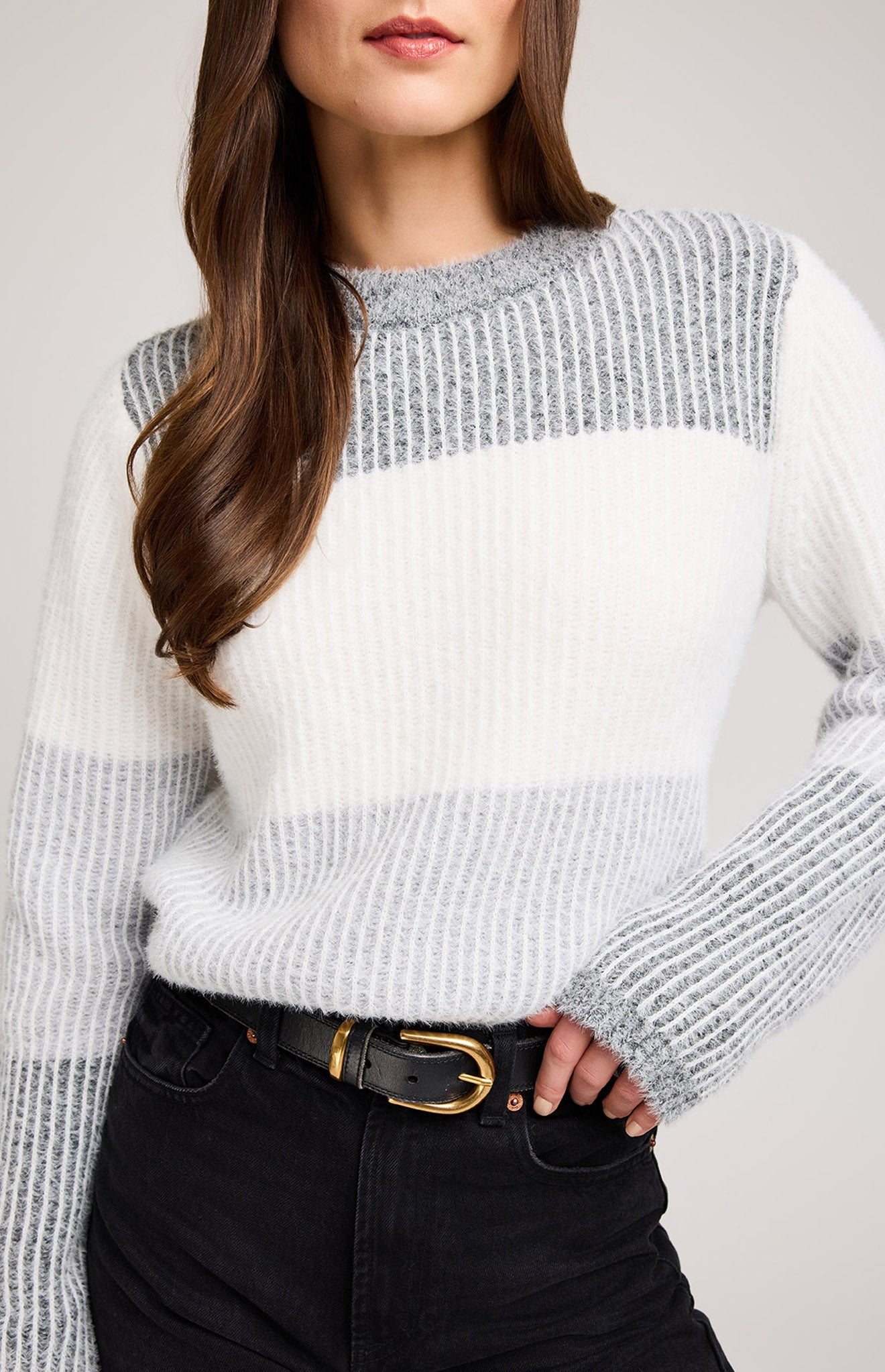 Lucille Crewneck Sweater|Color:Grey