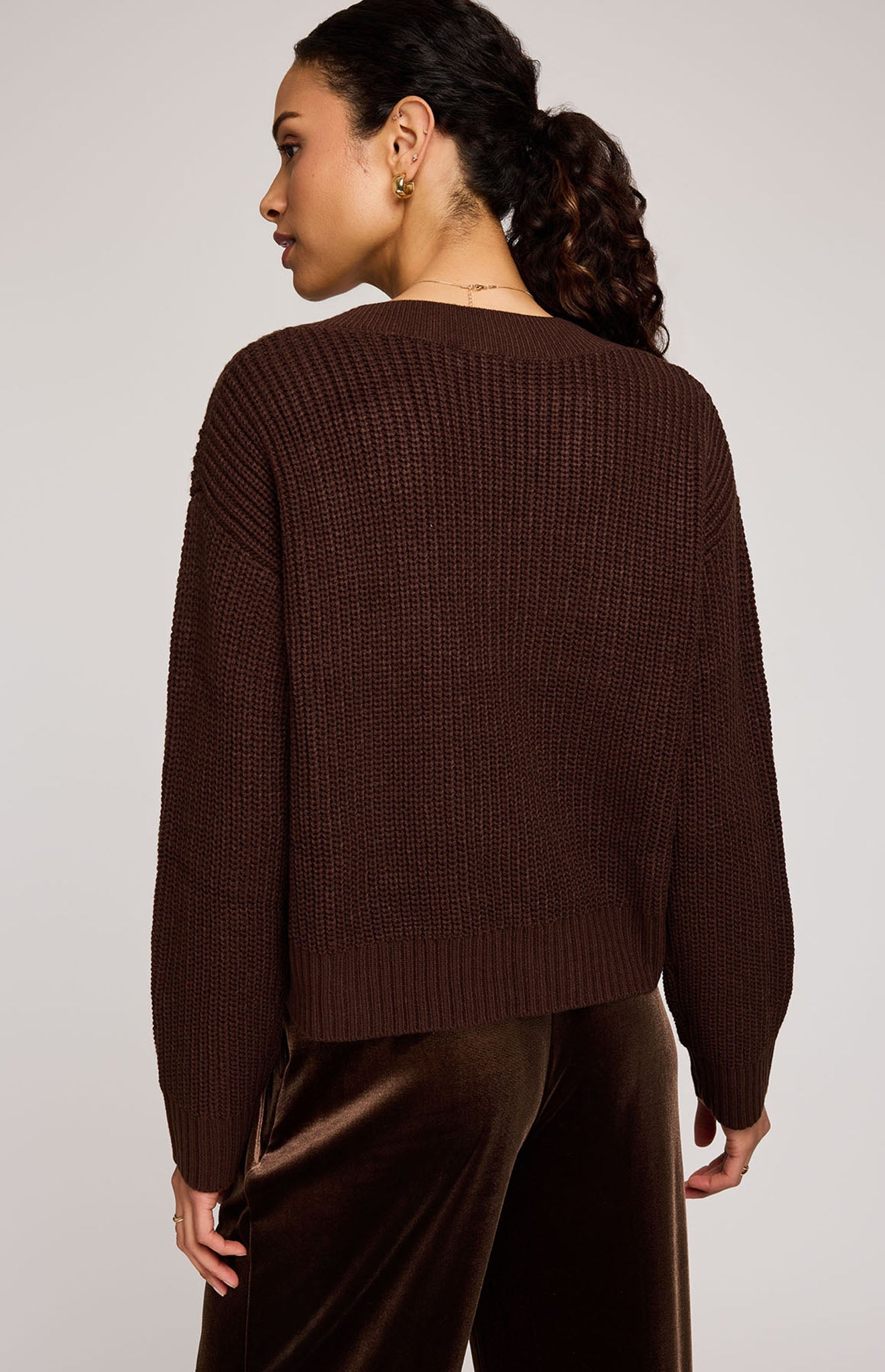 Theodora Cardigan|Color:Ganache