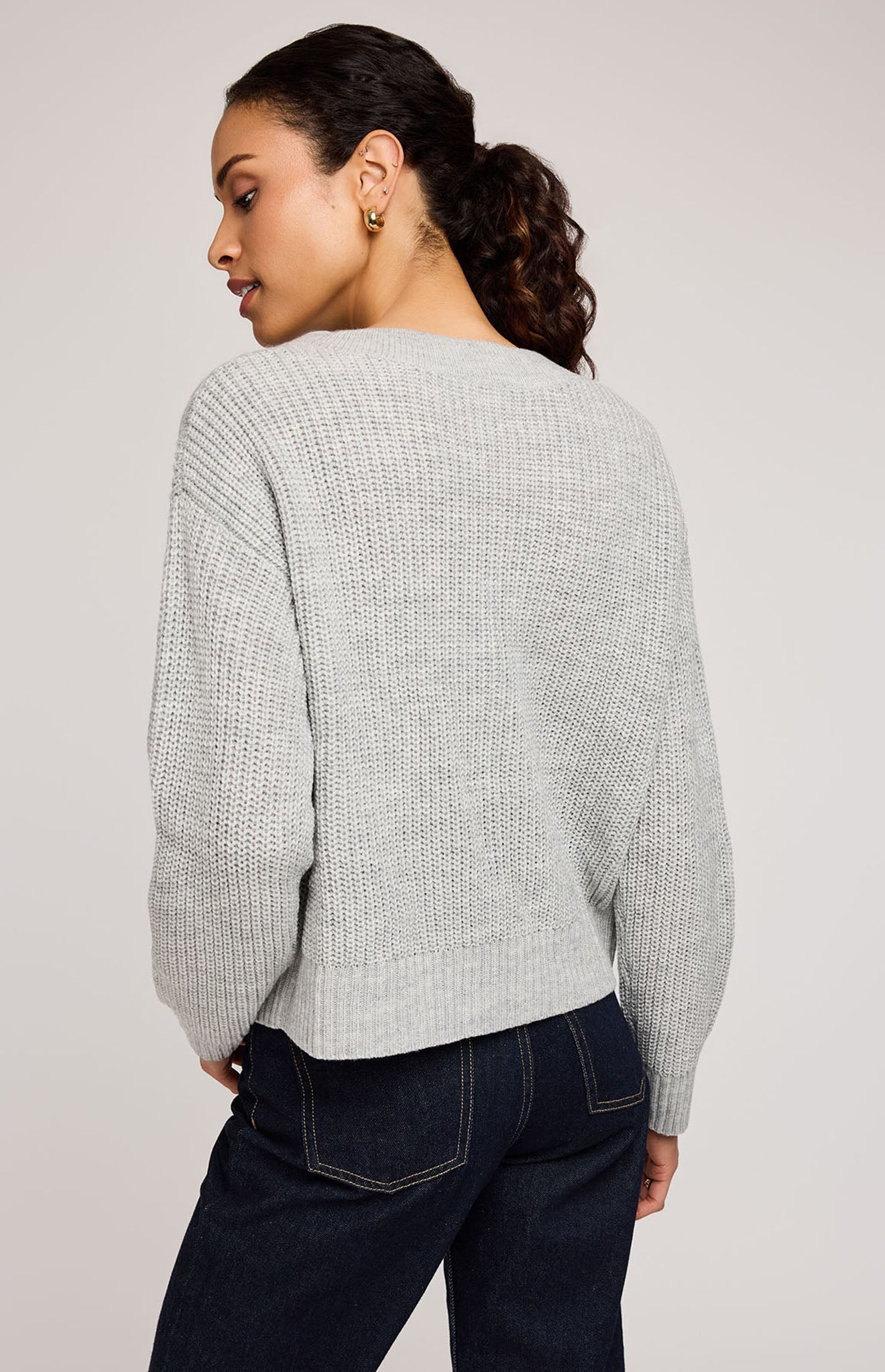 Marcie Pullover Sweater|Color:Heather Ash