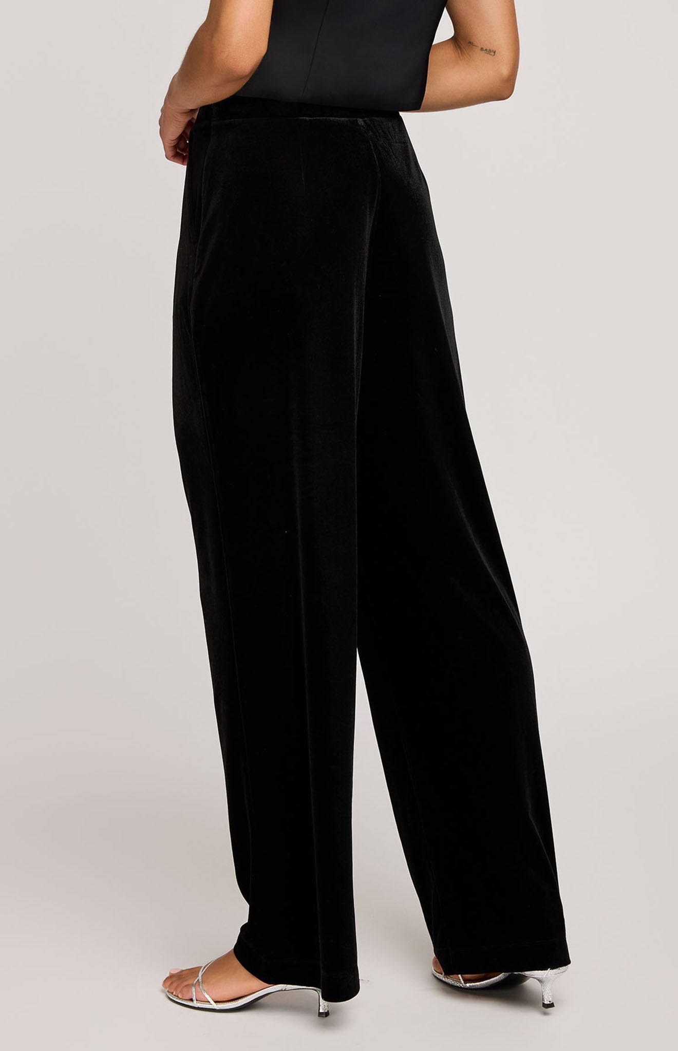 Sylvia Velvet Pant|Color:Black