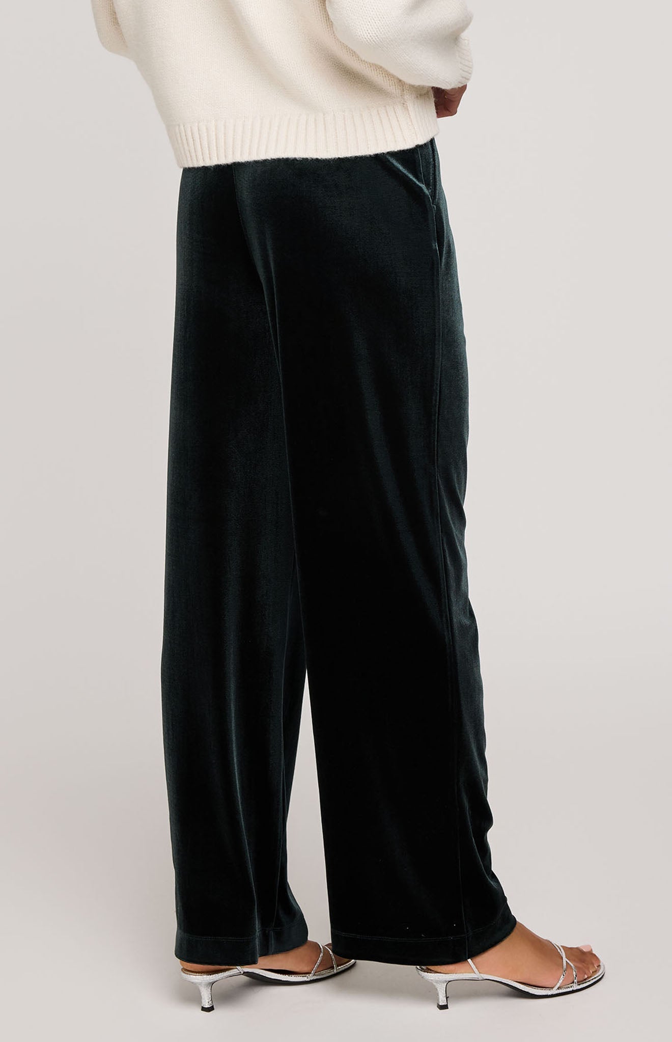 Sylvia Velvet Pant|Color:Wintergreen