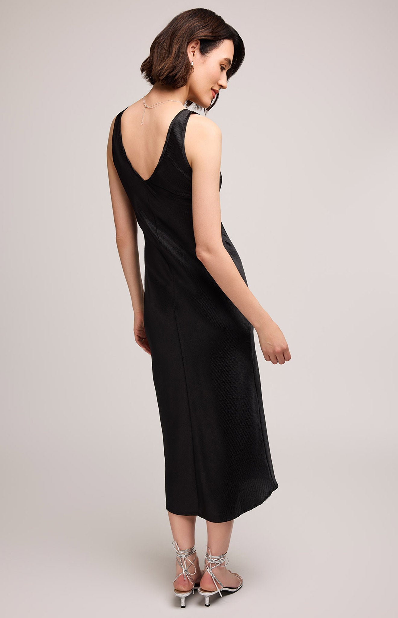 Astra Satin Dress|Color:Black