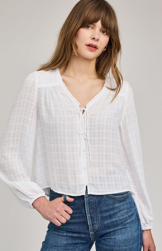 Vanessa Blouse|color:White