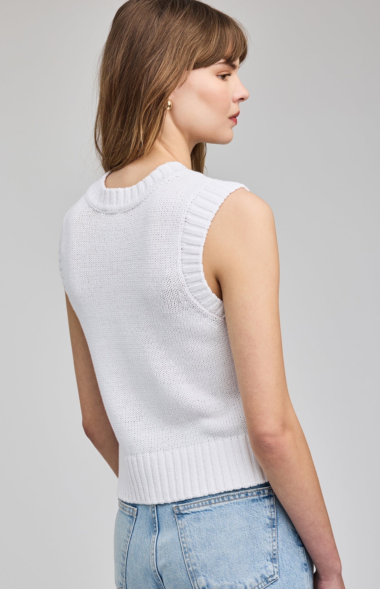 Pippa Knit Vest|White
