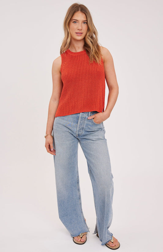 Andrea Knit Tank|color:Cayenne