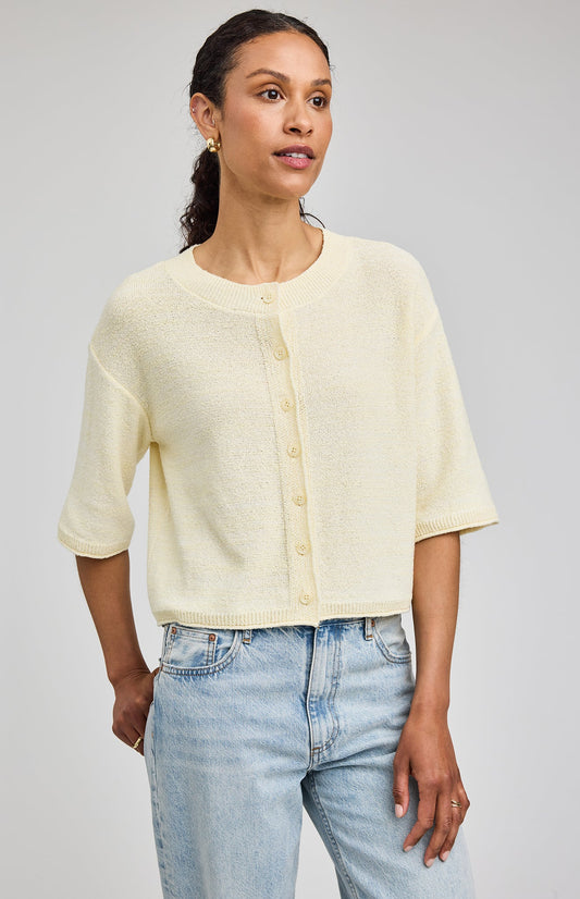 Genevieve Cardigan|color:Cornsilk