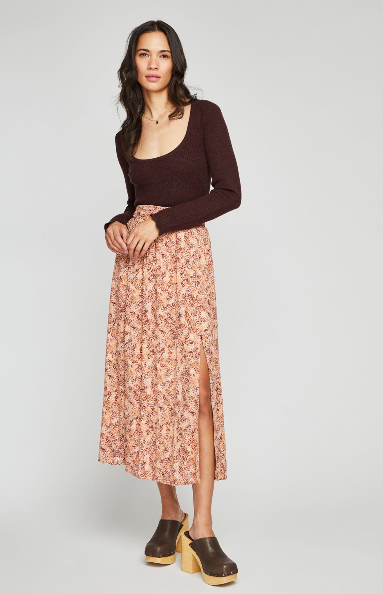 Etoile Skirt|color:Cocoa Burst
