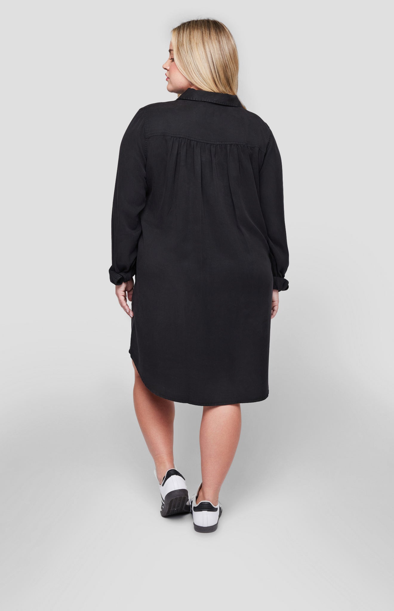 Katie Shirt Dress|color:Black