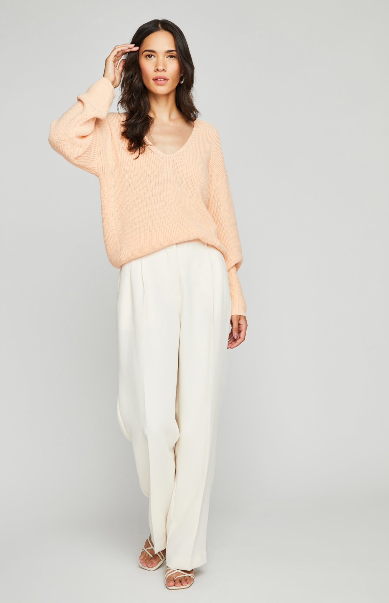 Tucker Pullover|color:Peach