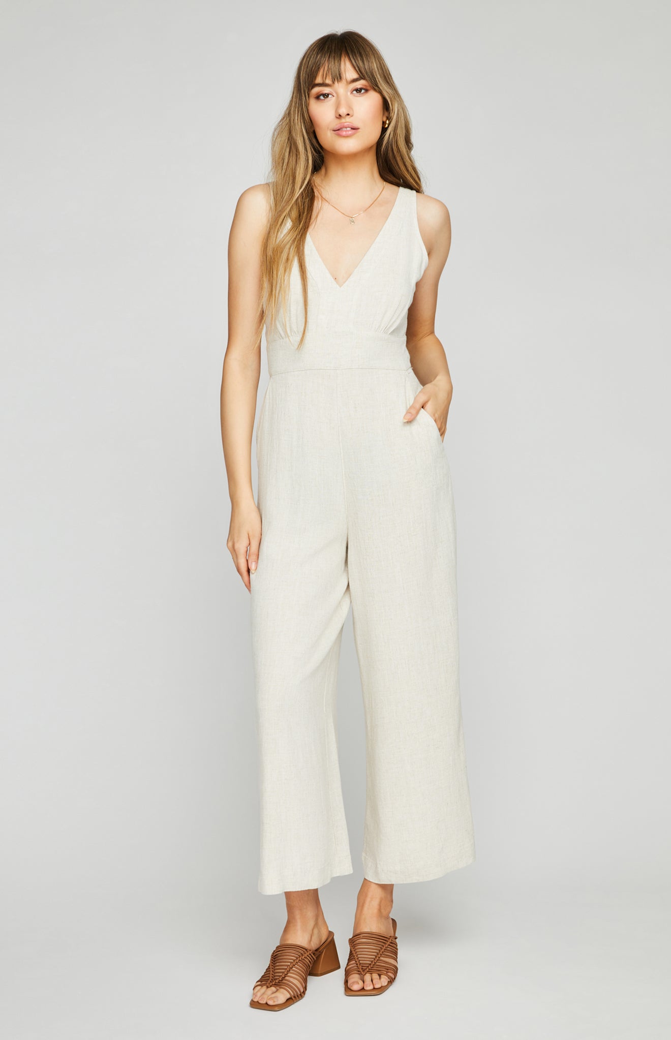 Gianna Jumpsuit|color:Linen