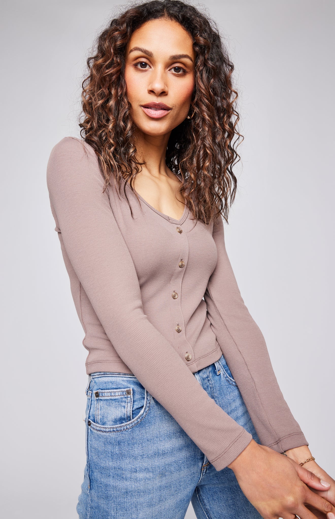 Zahara Top|color:Driftwood