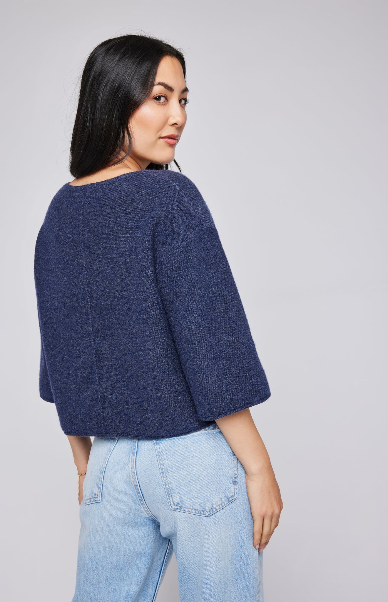 Molly Pullover Sweater|color:Heather Blue