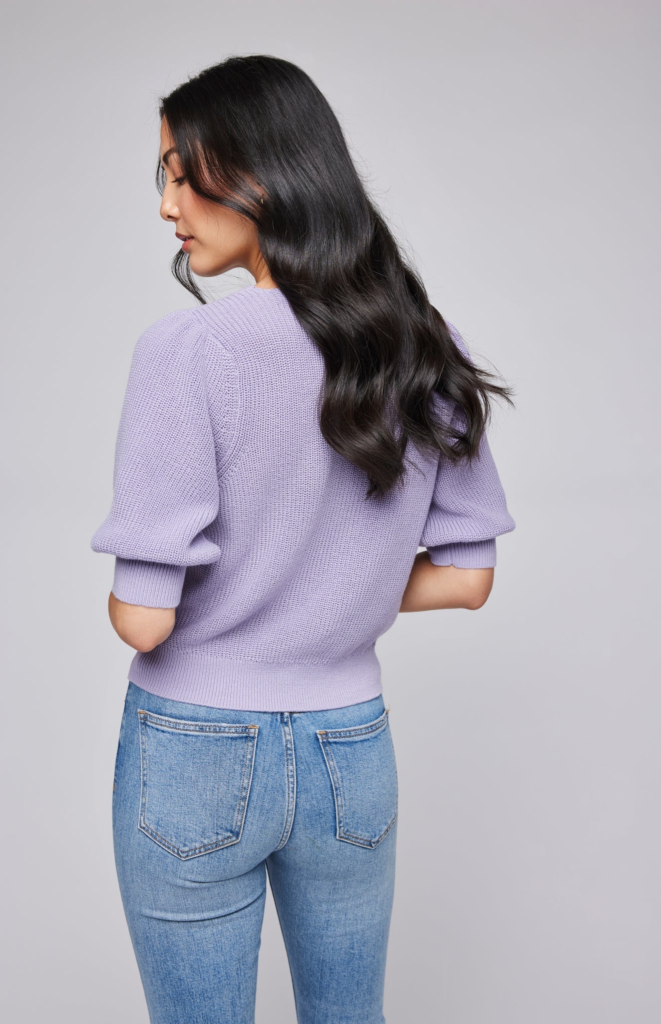 Phoebe Pullover Sweater|color:Orchid