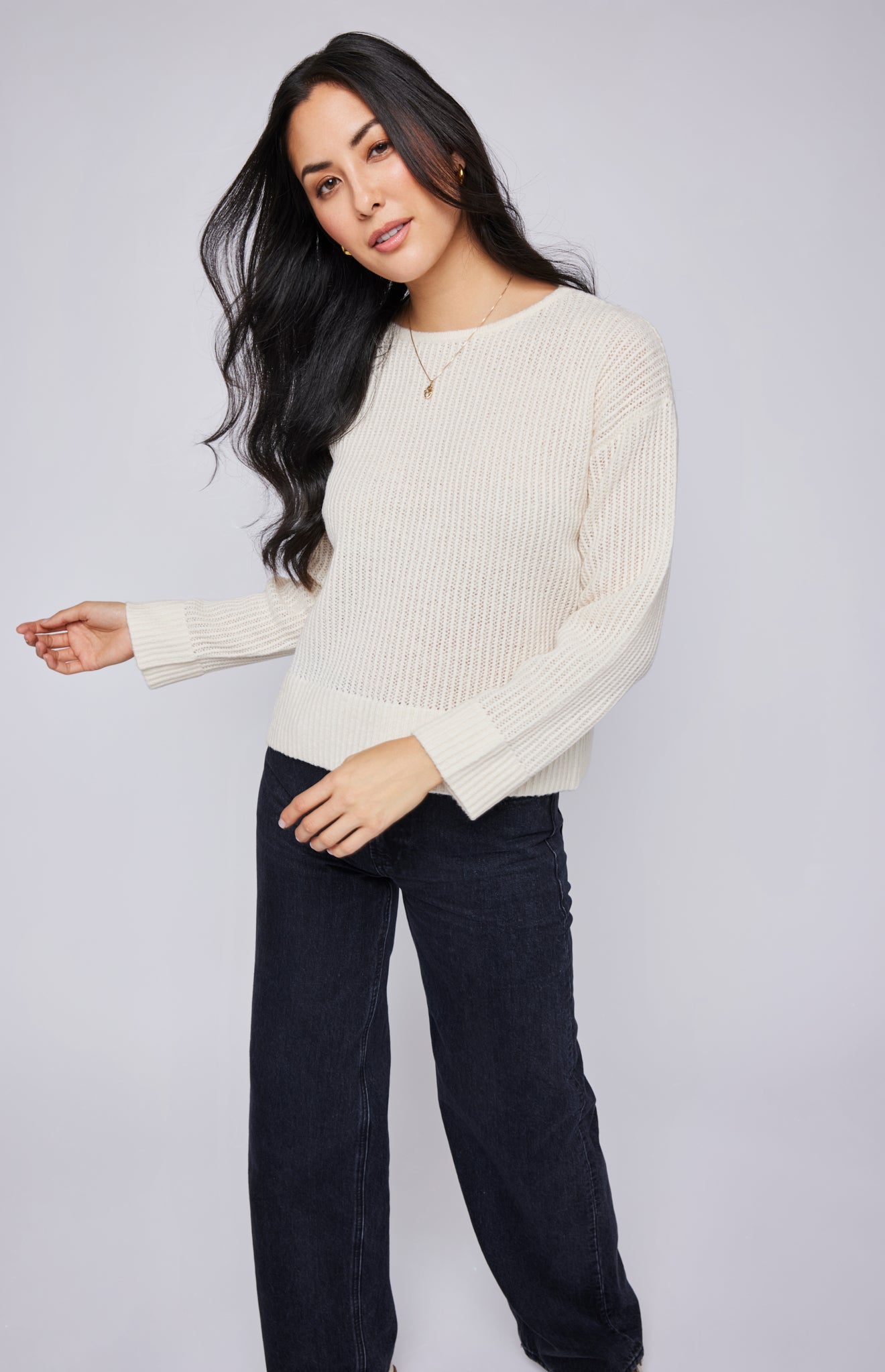 Ambrose Pullover Sweater|color:Cream