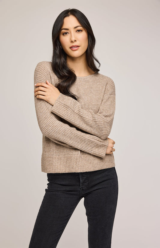 Ambrose Pullover Sweater|color:Heather Taupe