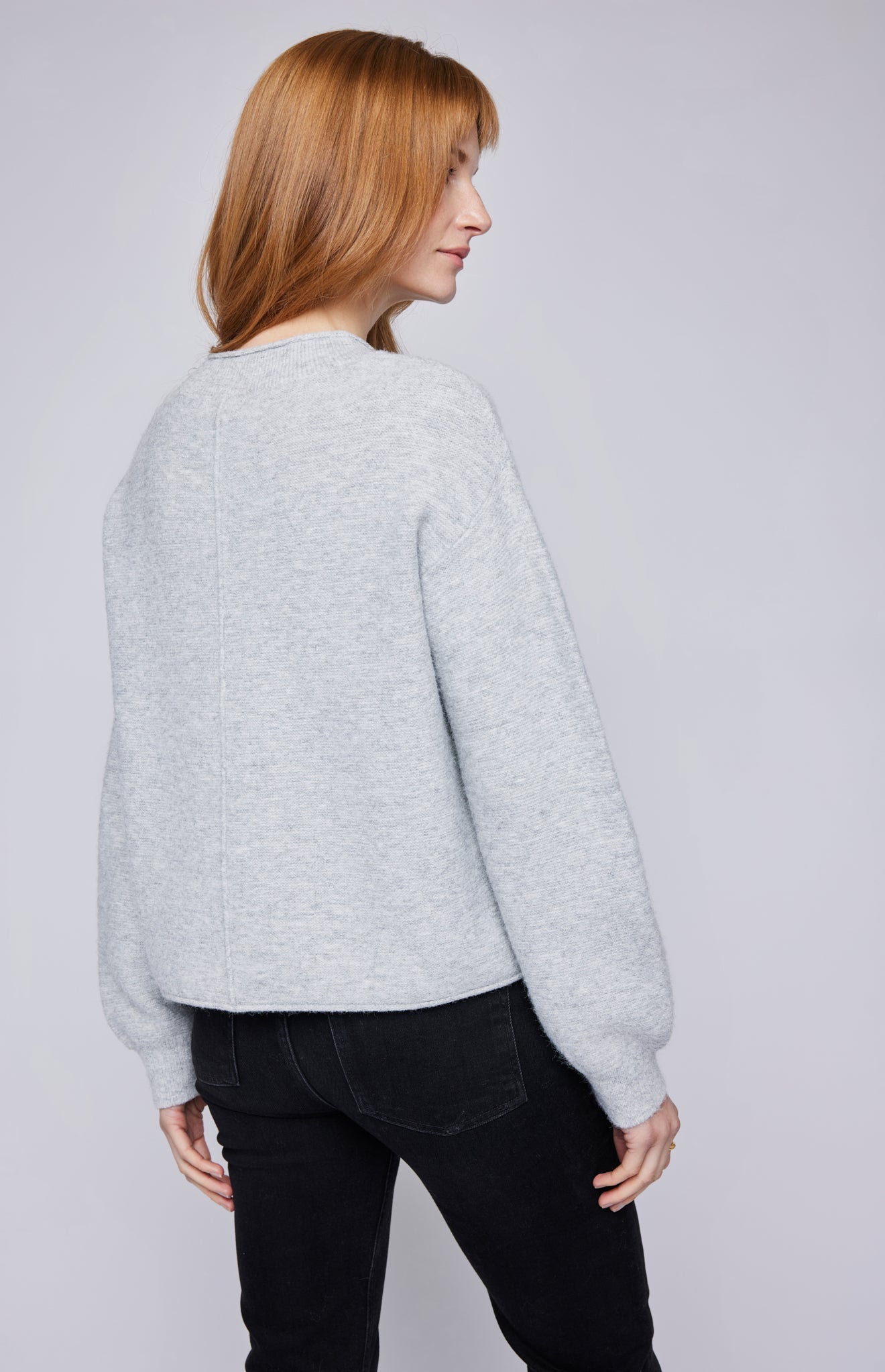 Wanda Pullover Sweater|color:Heather Grey