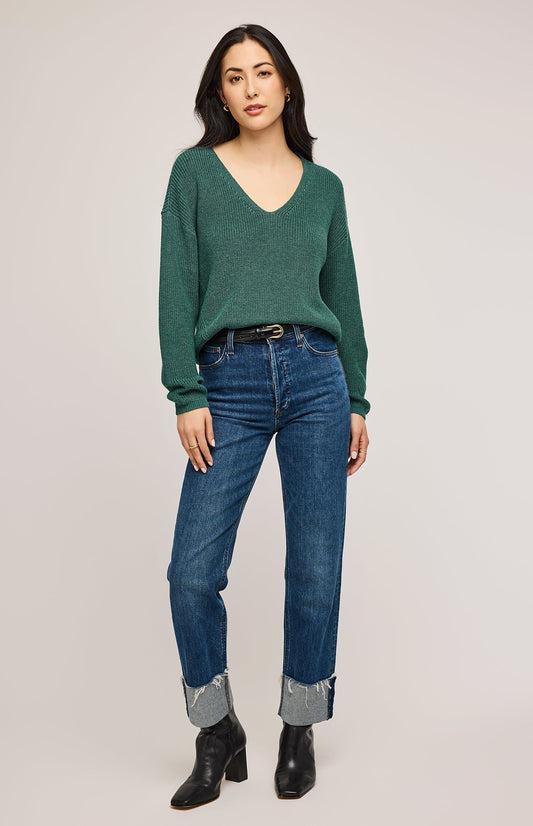 Tucker Pullover Sweater|color:Heather Pine