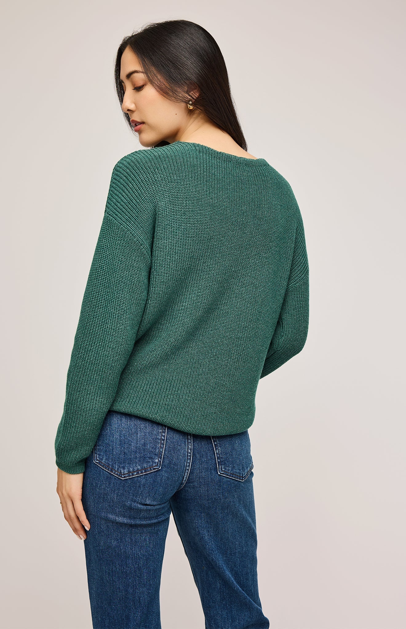 Tucker Pullover Sweater|color:Heather Pine