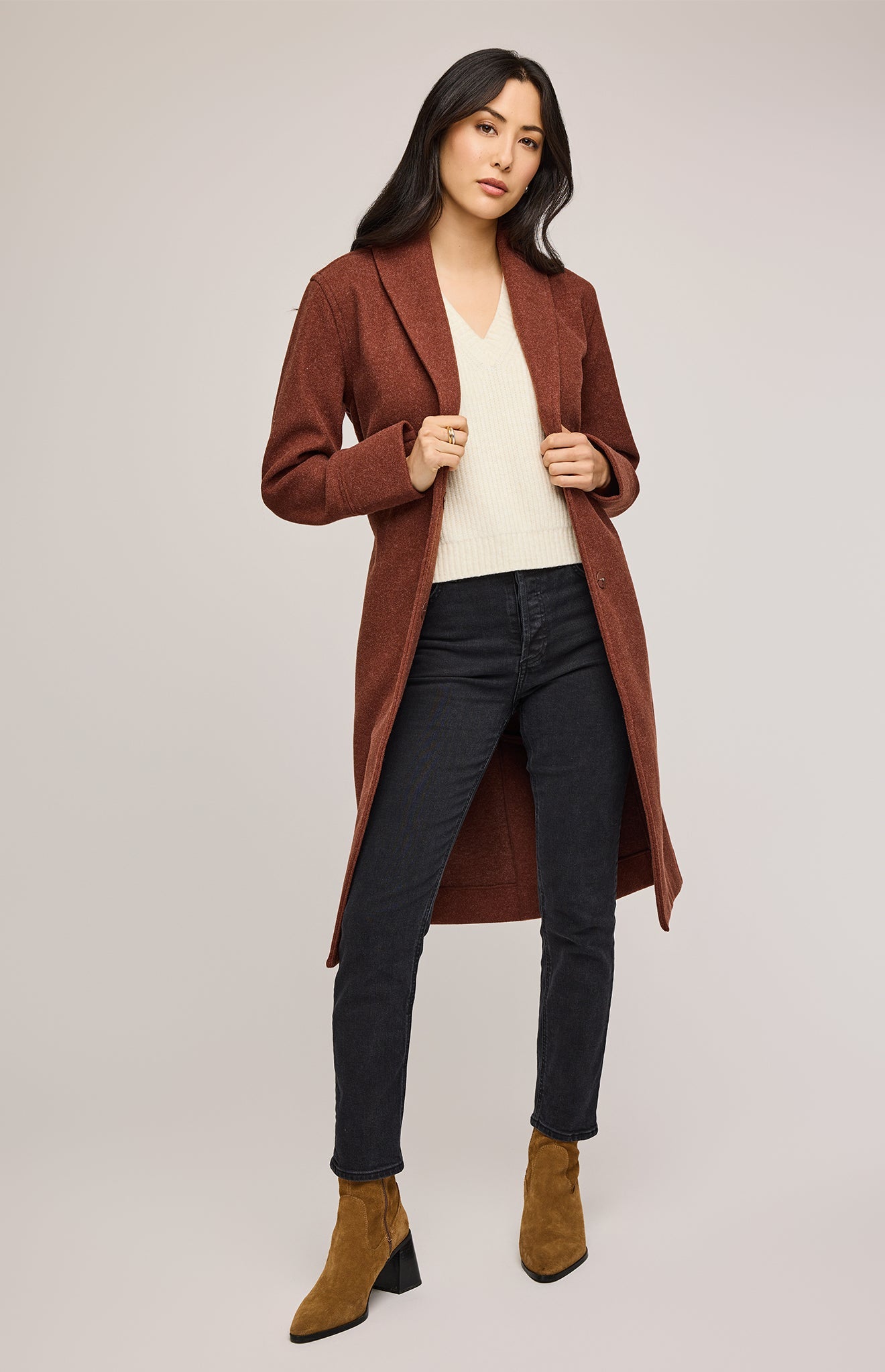 Bennet Coat|color:Heather Amber